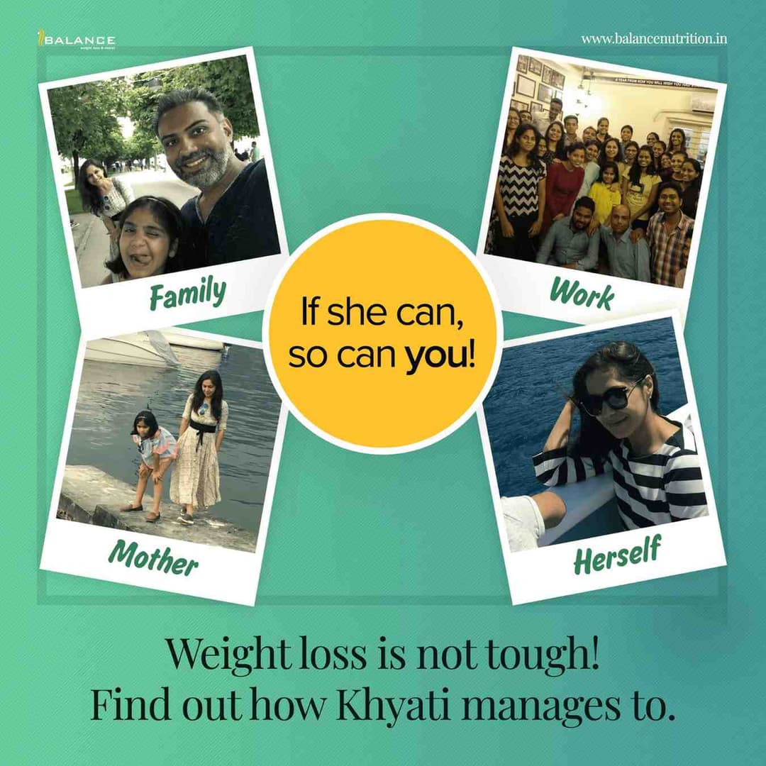 Khyati Rupani collage showing her family, work, as a mother, and herself